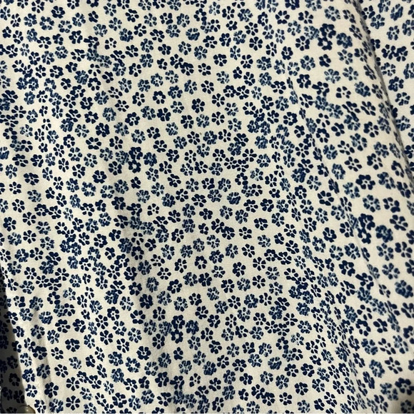 Jane & Delancey Flower Print Button Down Tunic Dress Shirt - Picture 2 of 4